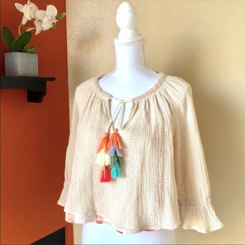 Summery top with rainbow tassels - Picture 5 of 5
